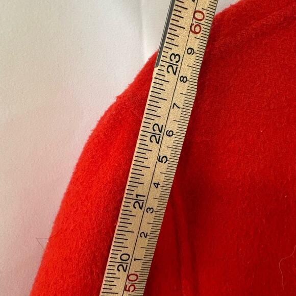 ZARA Woman Handmade Red Wool Blend Coat – Size M - Picture 9 of 11